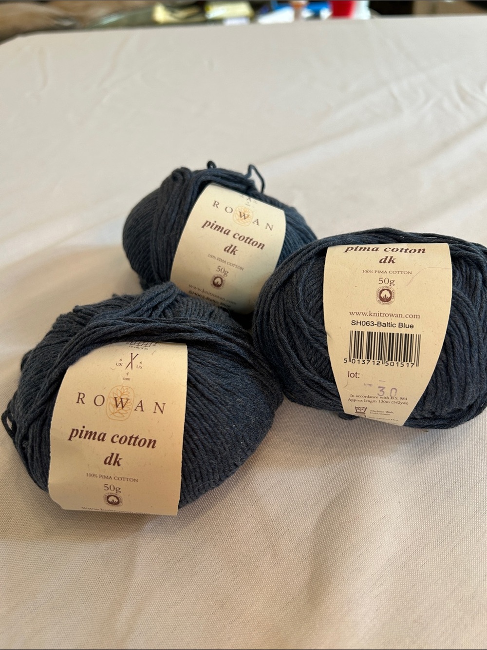 Pima Cotton DK Yarn - Baltic Blue